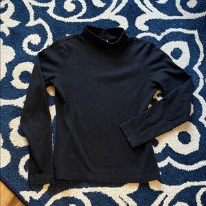 Copper Key Black Cotton Mock Neck Knit Long Sleeve Girls 8